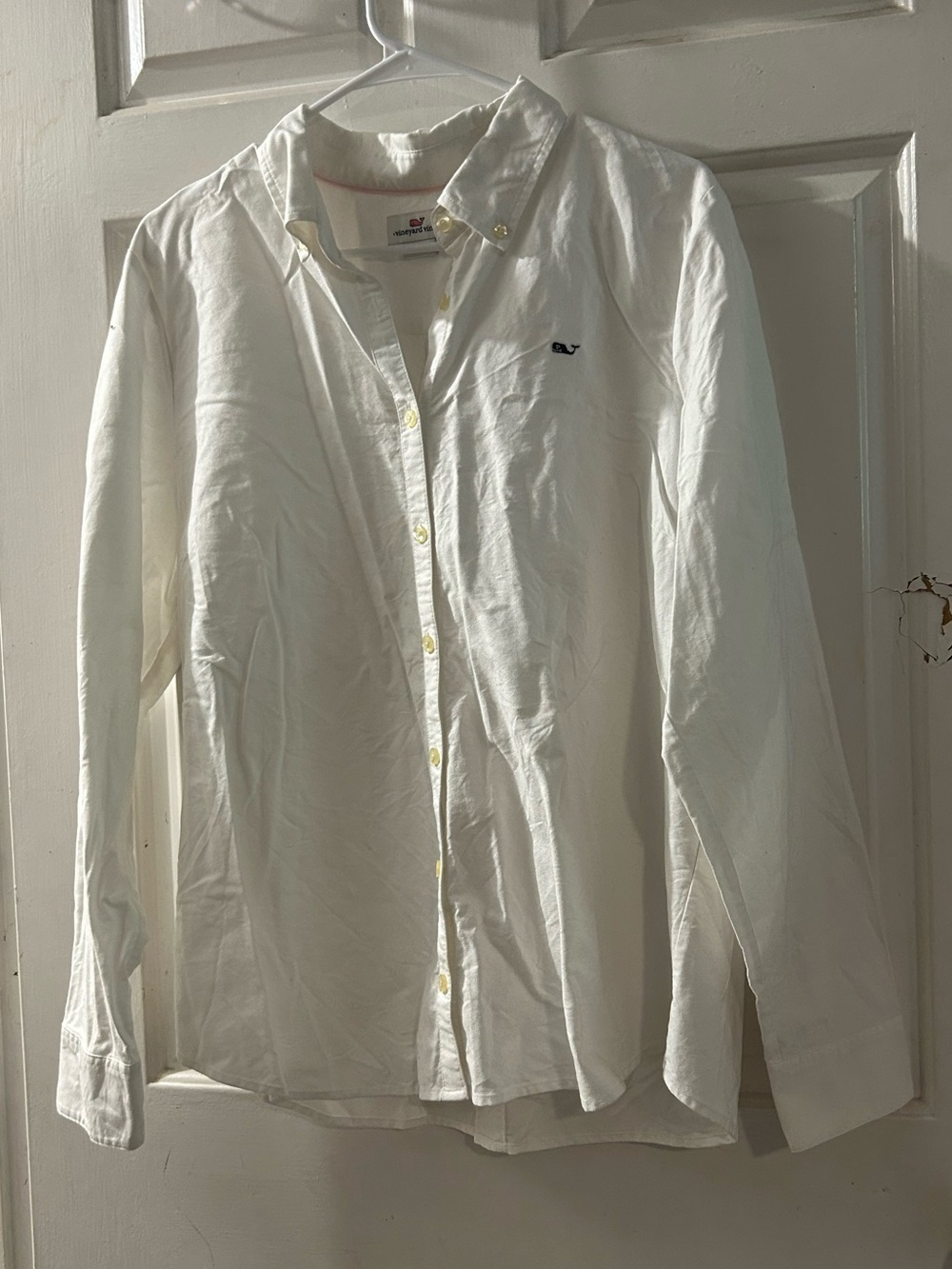Vineyard Vines White Long-Sleeve Button Shirt